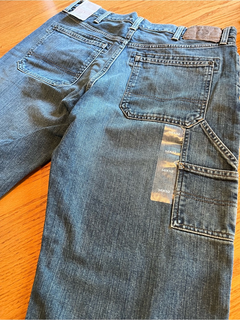 Eddie Bauer men’s Blue Denim Carpenter Jeans - NWT 36x32